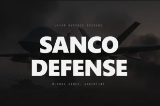 Imagen de marca de Sanco Defense, empresa argentina de sistemas de defensa con sede en Buenos Aires