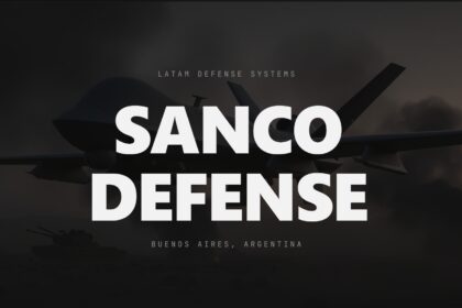 Imagen de marca de Sanco Defense, empresa argentina de sistemas de defensa con sede en Buenos Aires